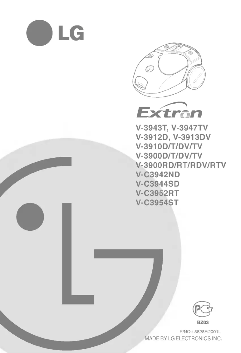 Page 1 of the manual User Manual LG Extron V-C3952RT