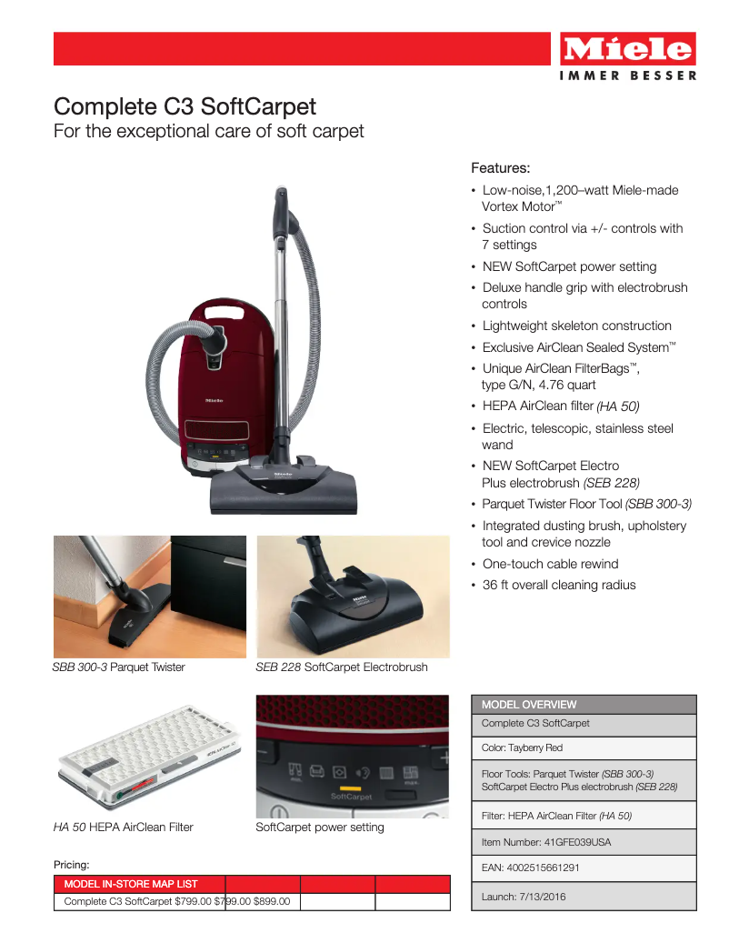 Página 1 del manual Manual de usuario Miele Complete C3 SoftCarpet