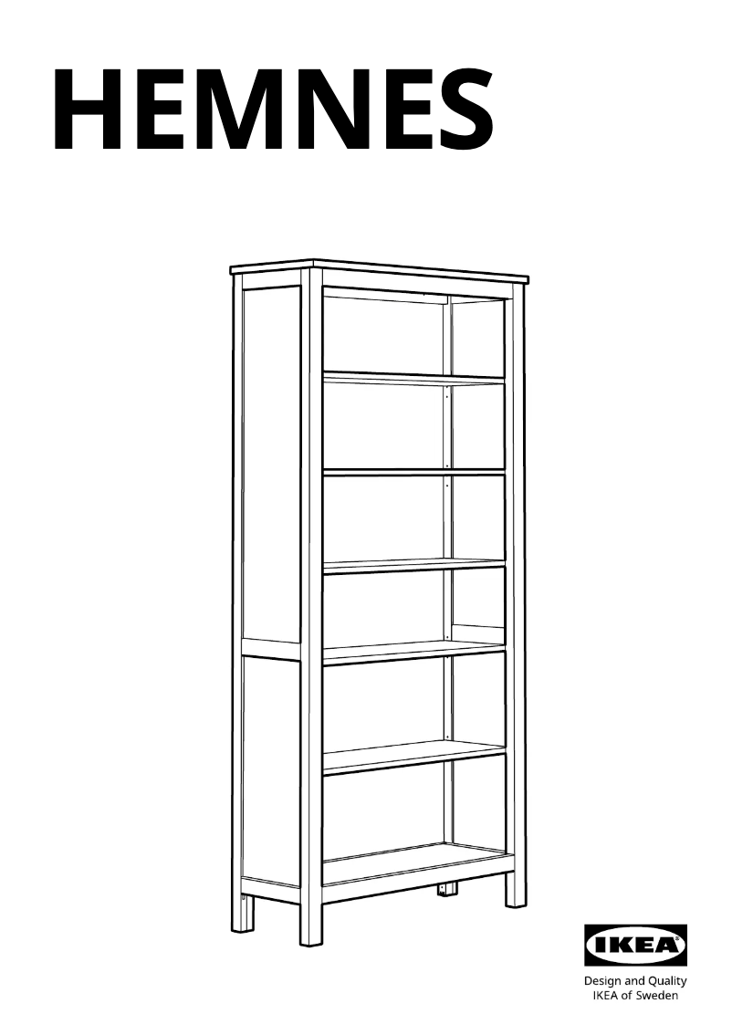 Image de la première page du manuel de l'appareil HEMNES 804.135.01