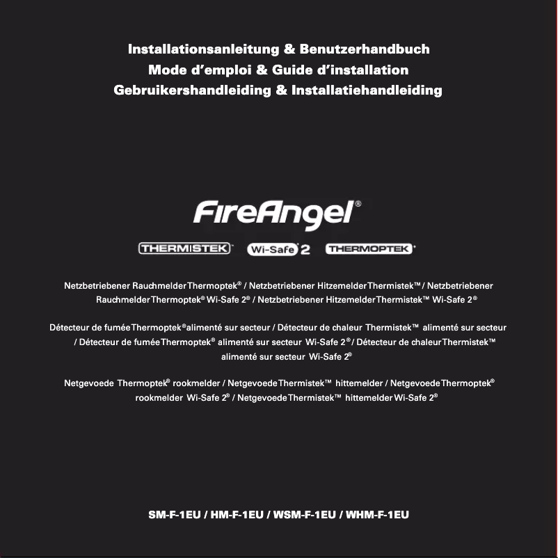 Page 1 de la notice Manuel utilisateur FireAngel SM-F-1EU