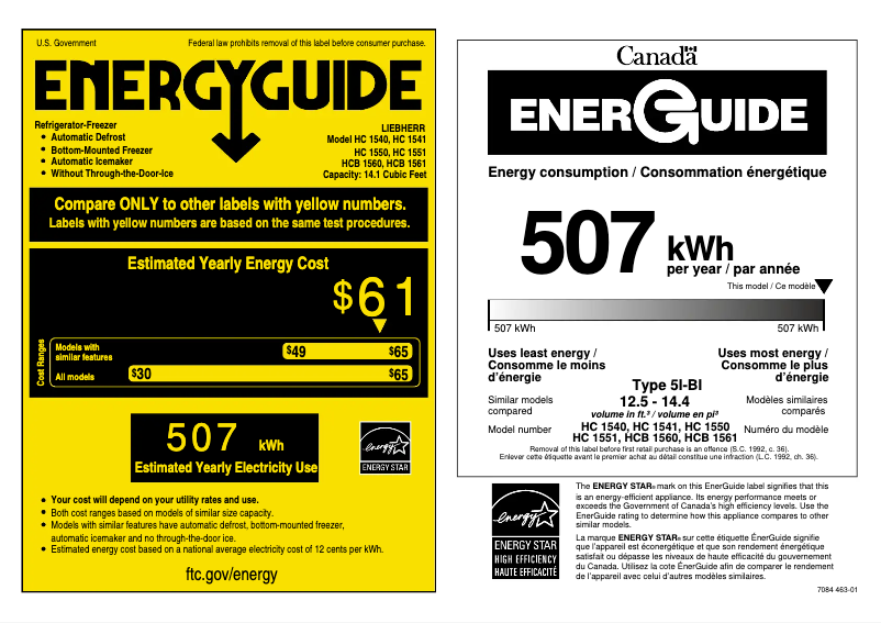 Page 1 de la notice Mode d'emploi Liebherr HC-1540