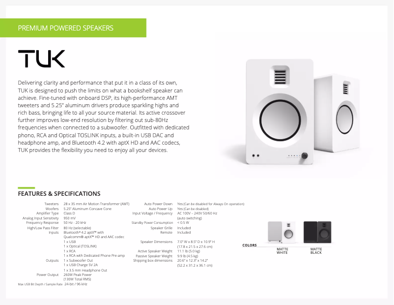 First page image of the manual for TUK