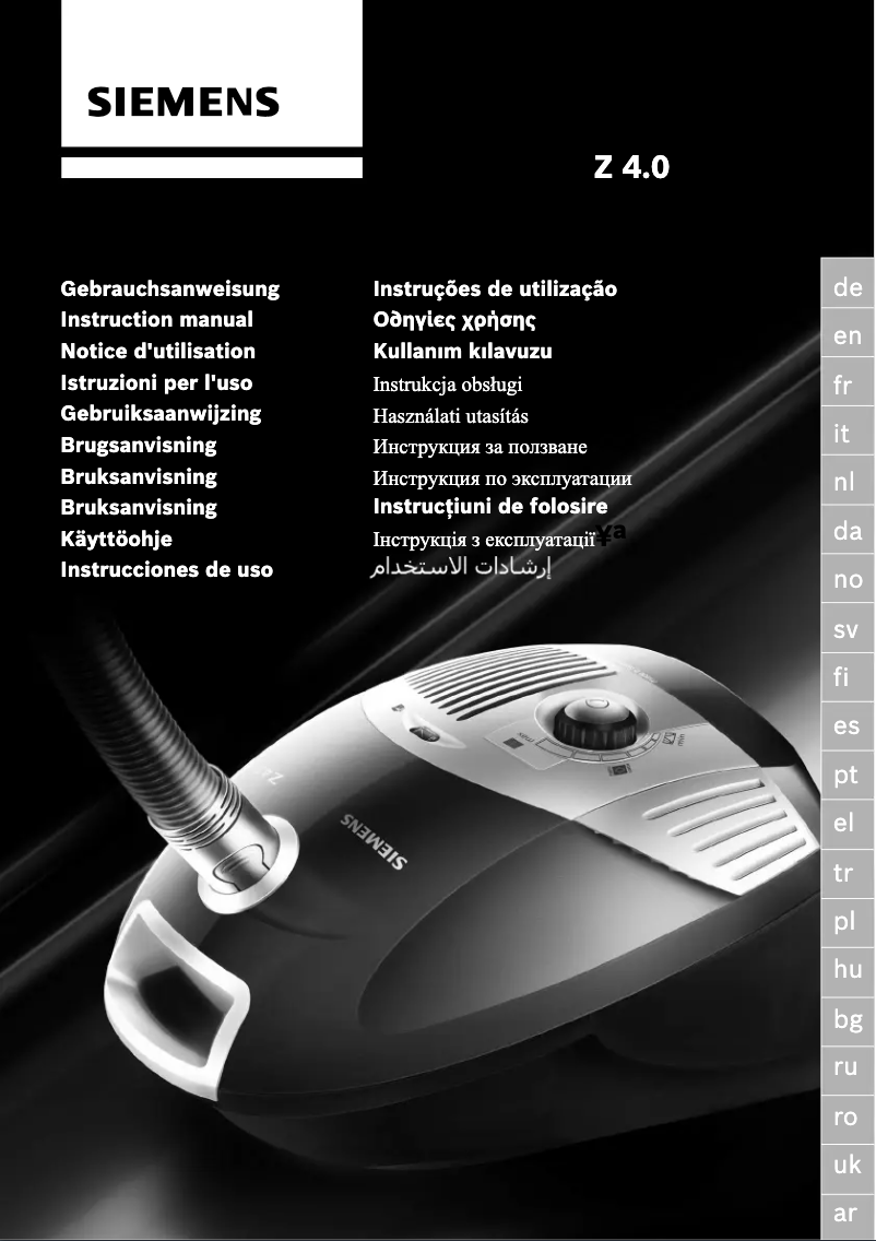 Página 1 del manual Manual de usuario Siemens Cycletech VS55A81