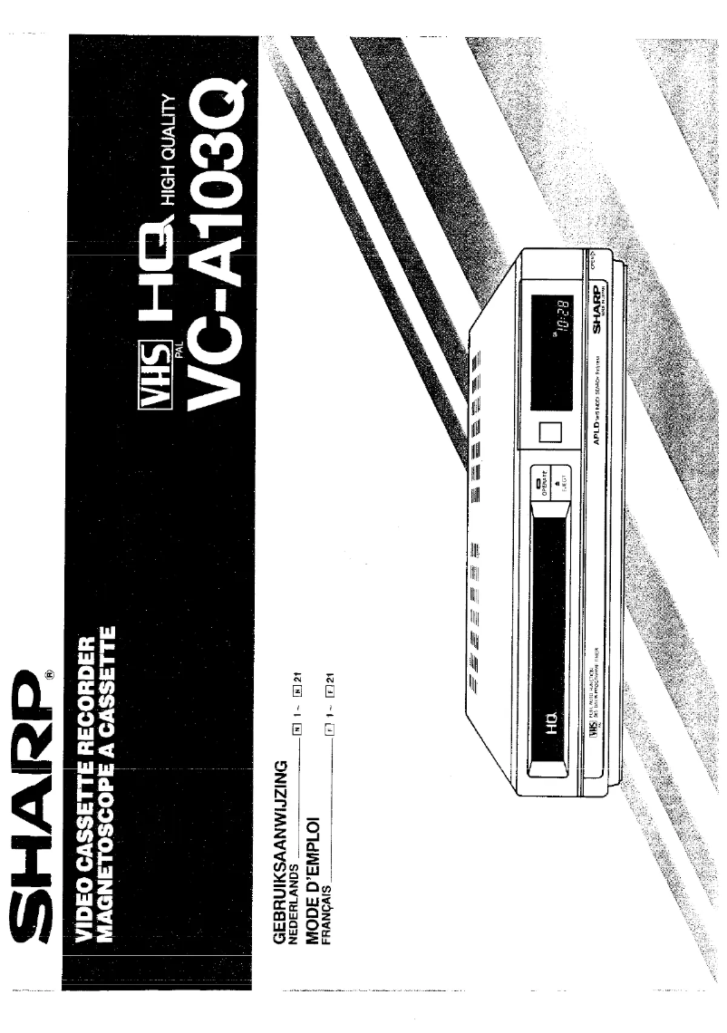 Image de la première page du manuel de l'appareil VC-A103S