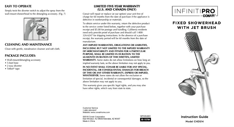 Image de la première page du manuel de l'appareil CHDS14