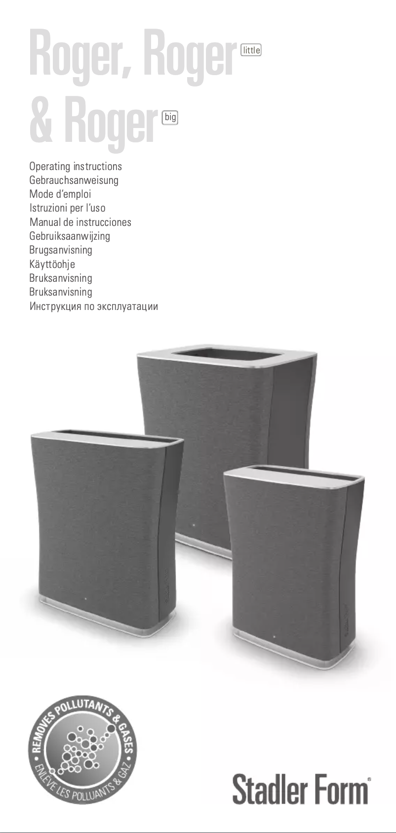 Image de la première page du manuel de l'appareil Roger Big