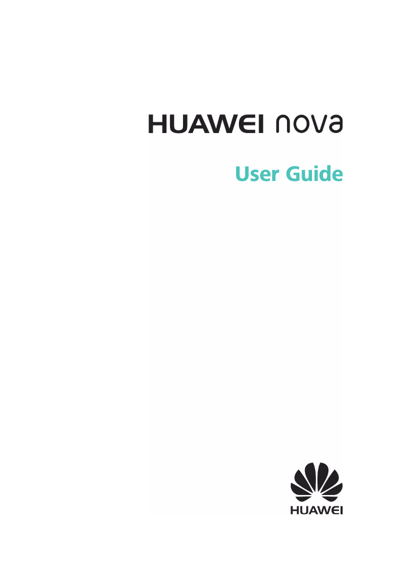 Image de la première page du manuel de l'appareil Huawei Nova