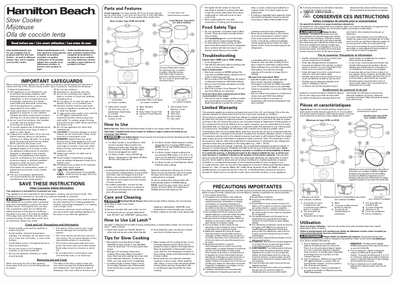 Image de la première page du manuel de l'appareil 33752