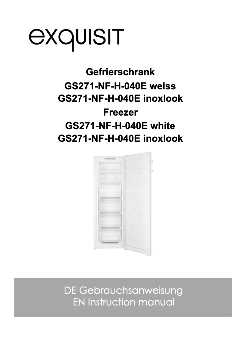 Image de la première page du manuel de l'appareil GS271-NF-H-040E