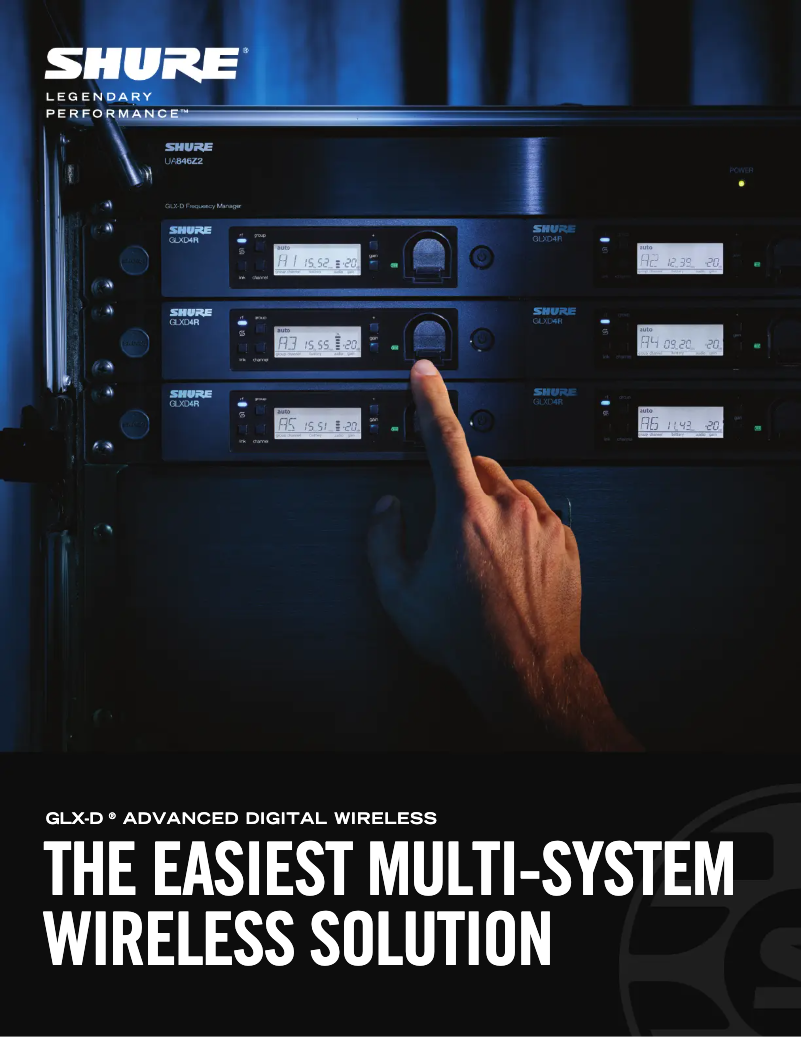 Page n°1 - Fiche technique Shure GLX-D