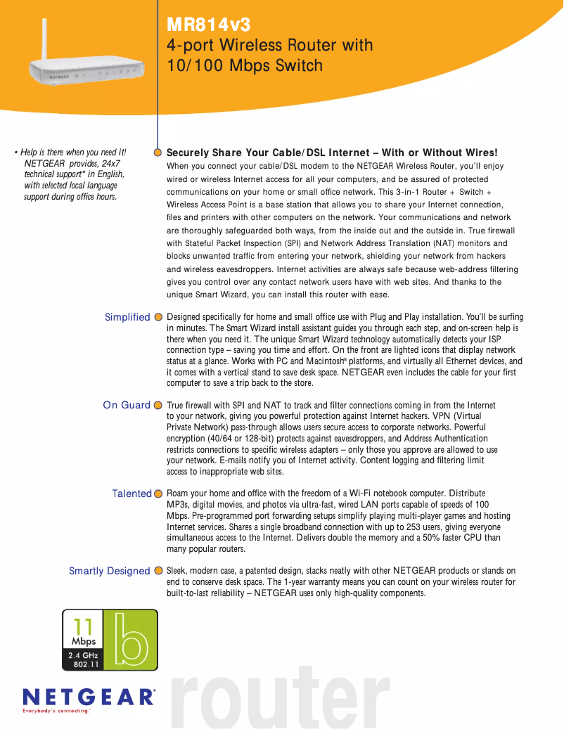 Image de la première page du manuel de l'appareil MR814v3