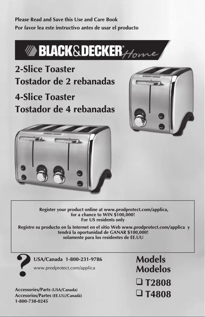 Page n°1 - Manuel utilisateur Black & Decker T4808