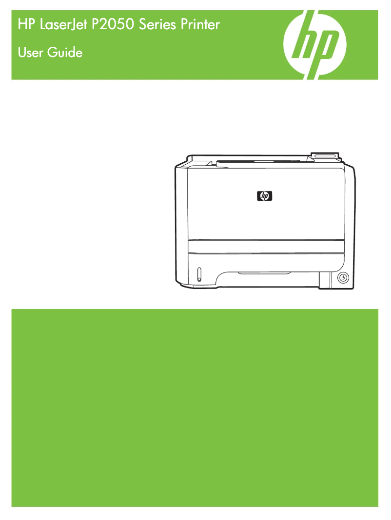 Page 1 de la notice Manuel utilisateur HP LaserJet P2055d