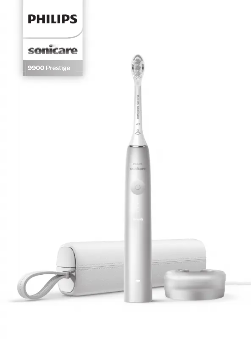 Image de la première page du manuel de l'appareil Sonicare Prestige 9900 HX9990