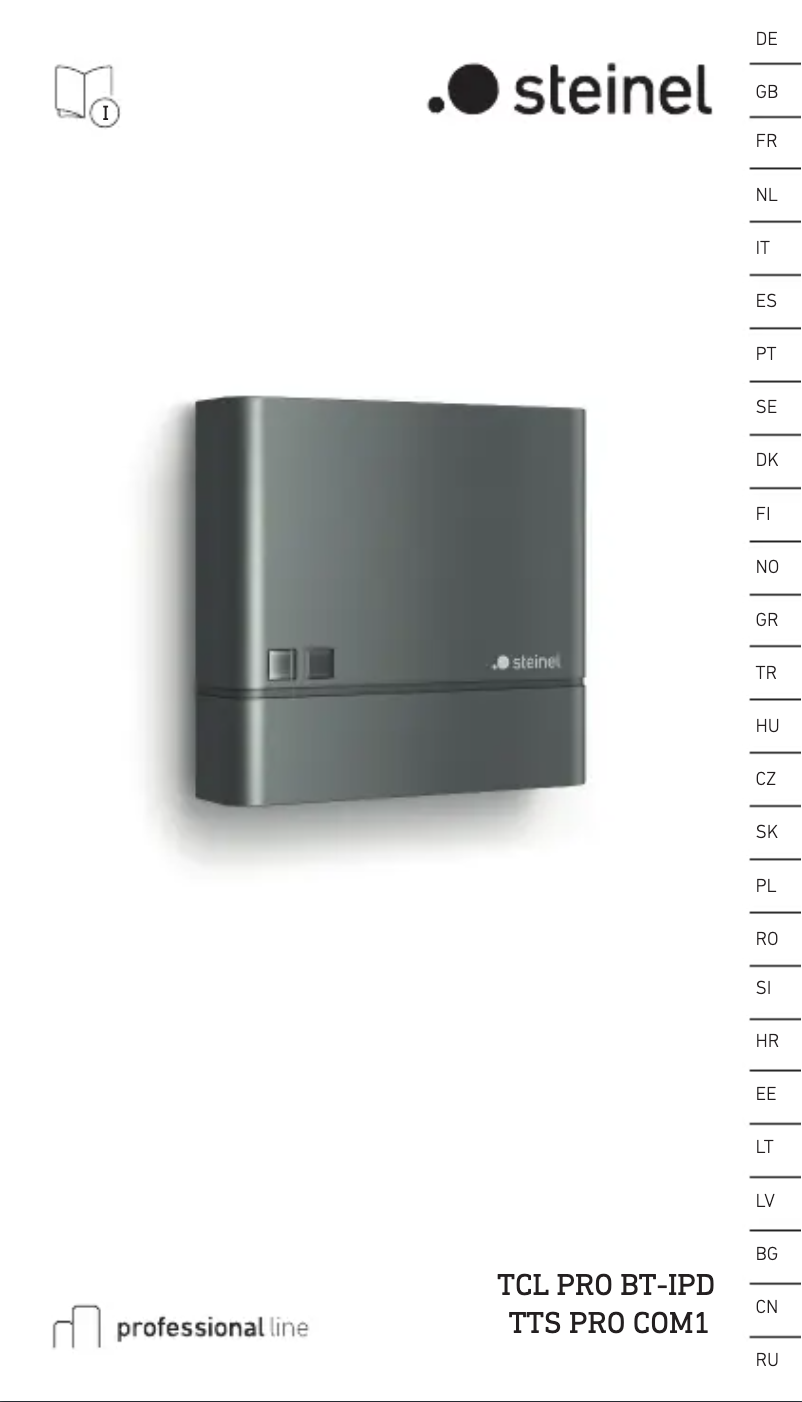 Imagen de la primera página del manual del dispositivo TTS PRO