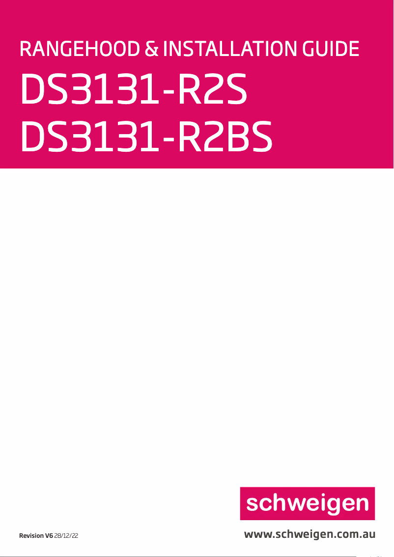 Page 1 de la notice Manuel utilisateur Schweigen DS3131-R2BS