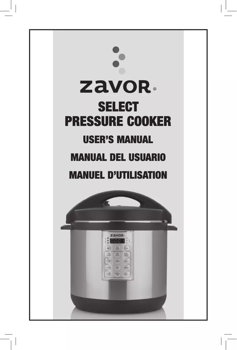 Image de la première page du manuel de l'appareil Select ZSESE02