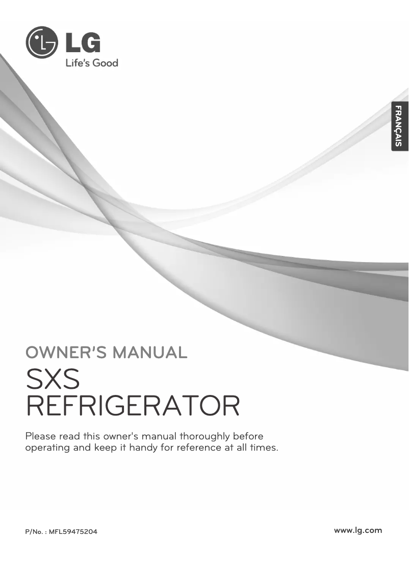 Page 1 de la notice Manuel utilisateur LG GRP2470ACM