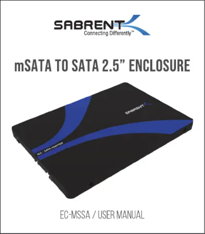 Page n°1 - Manuel utilisateur Sabrent EC-MSSA