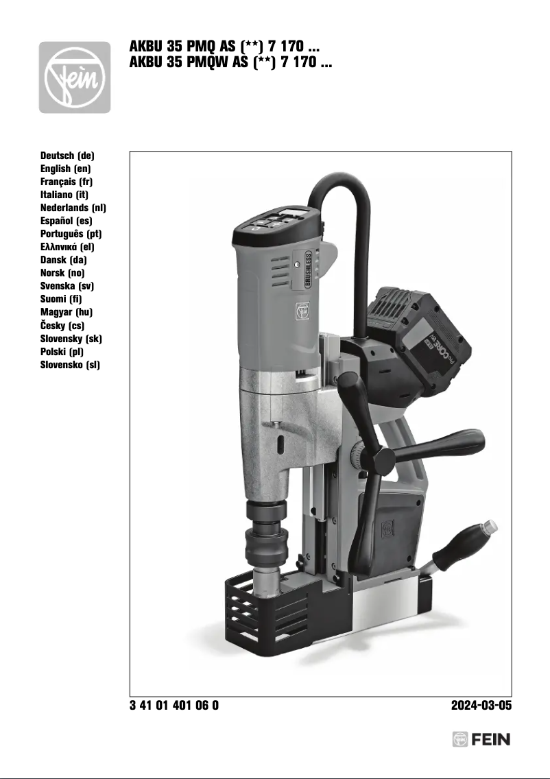 Image de la première page du manuel de l'appareil AKBU 35 PMQ AS