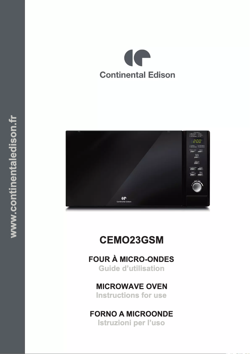 Page 1 de la notice Manuel utilisateur Continental Edison CEMO23GSM