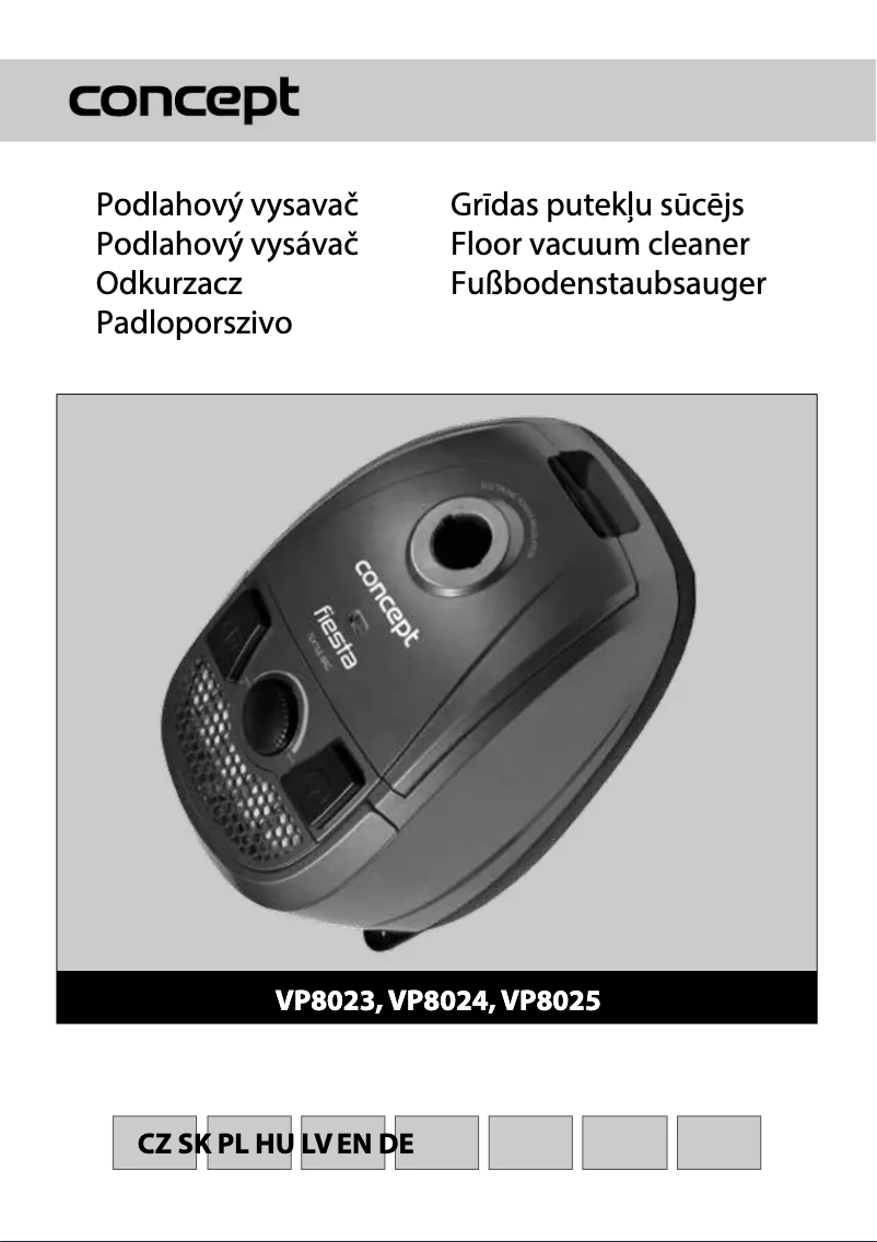 Imagen de la primera página del manual del dispositivo VP-8024