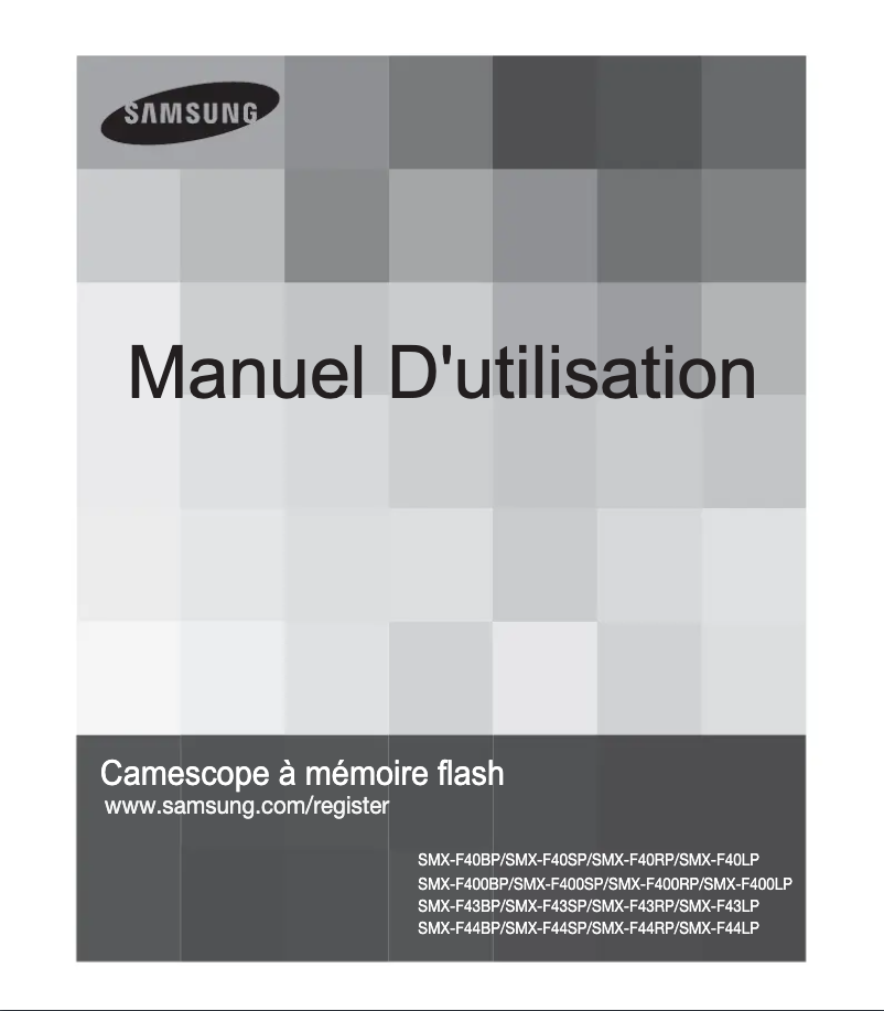 Image de la première page du manuel de l'appareil SMX-F40RP