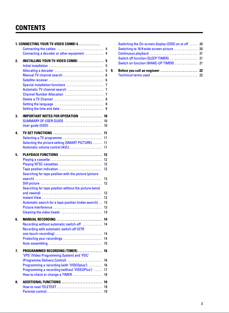 Page 1 de la notice Manuel utilisateur Philips 14PV320