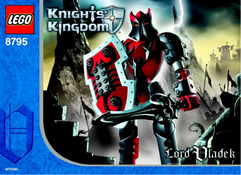 Page 1 de la notice Manuel utilisateur Lego Knights Kingdom 8795