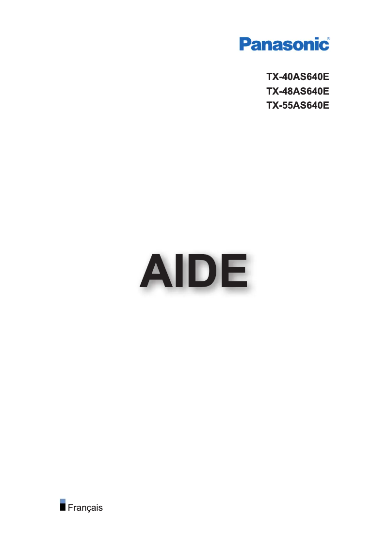 Imagen de la primera página del manual del dispositivo TX-40AS640E