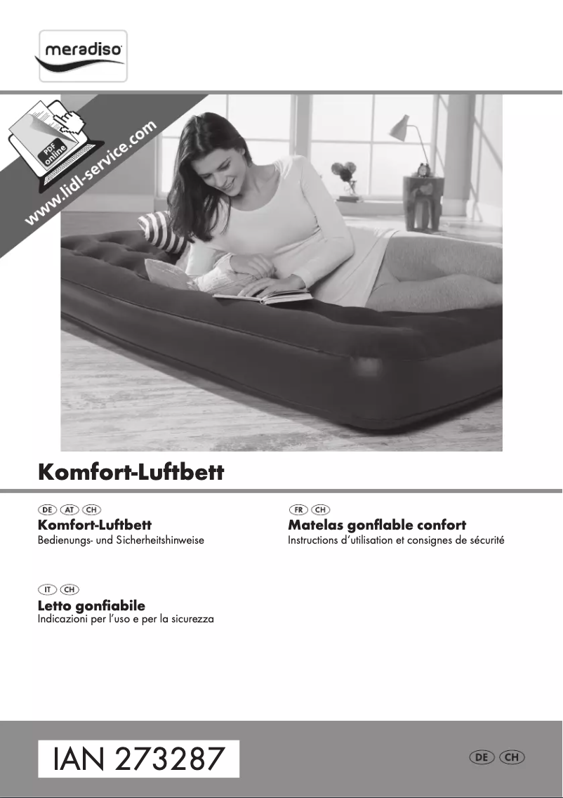 Page 1 de la notice Manuel utilisateur Meradiso IAN 273287