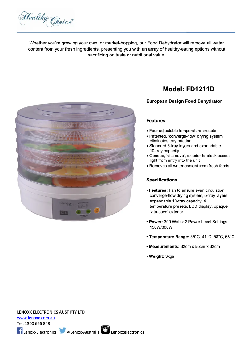 Image de la première page du manuel de l'appareil FD1211D