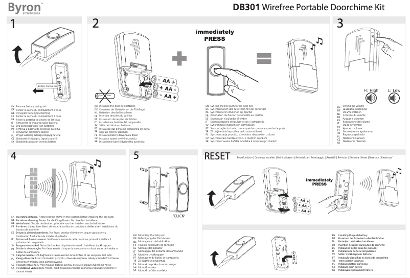 Página 1 del manual Manual de usuario Byron DB301