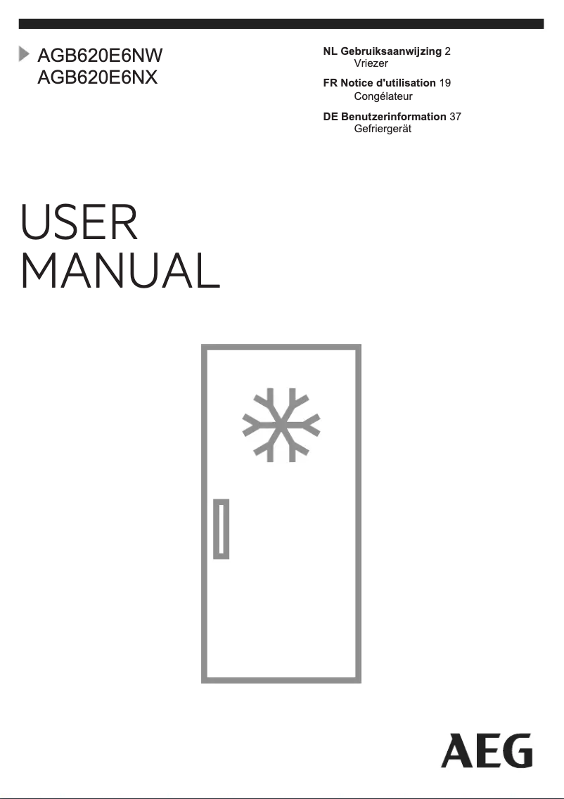 Page n°1 - Manuel utilisateur AEG AGB620E6NW