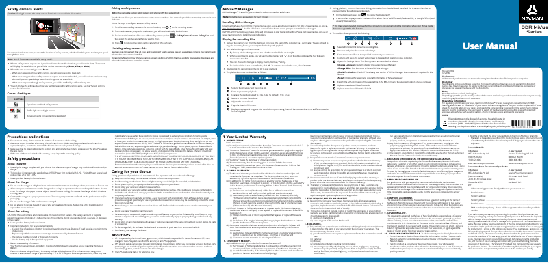 Image de la première page du manuel de l'appareil MiVue 690
