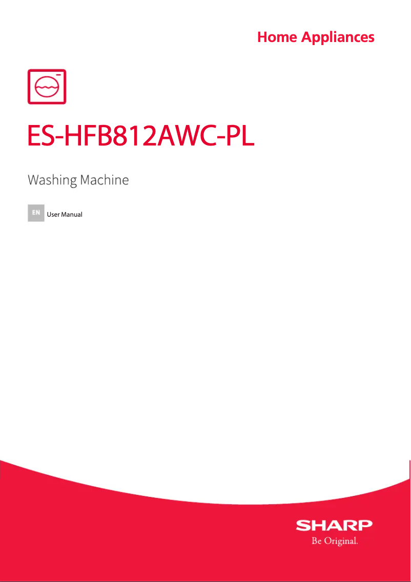 Image de la première page du manuel de l'appareil ES-HFB812AWC-PL