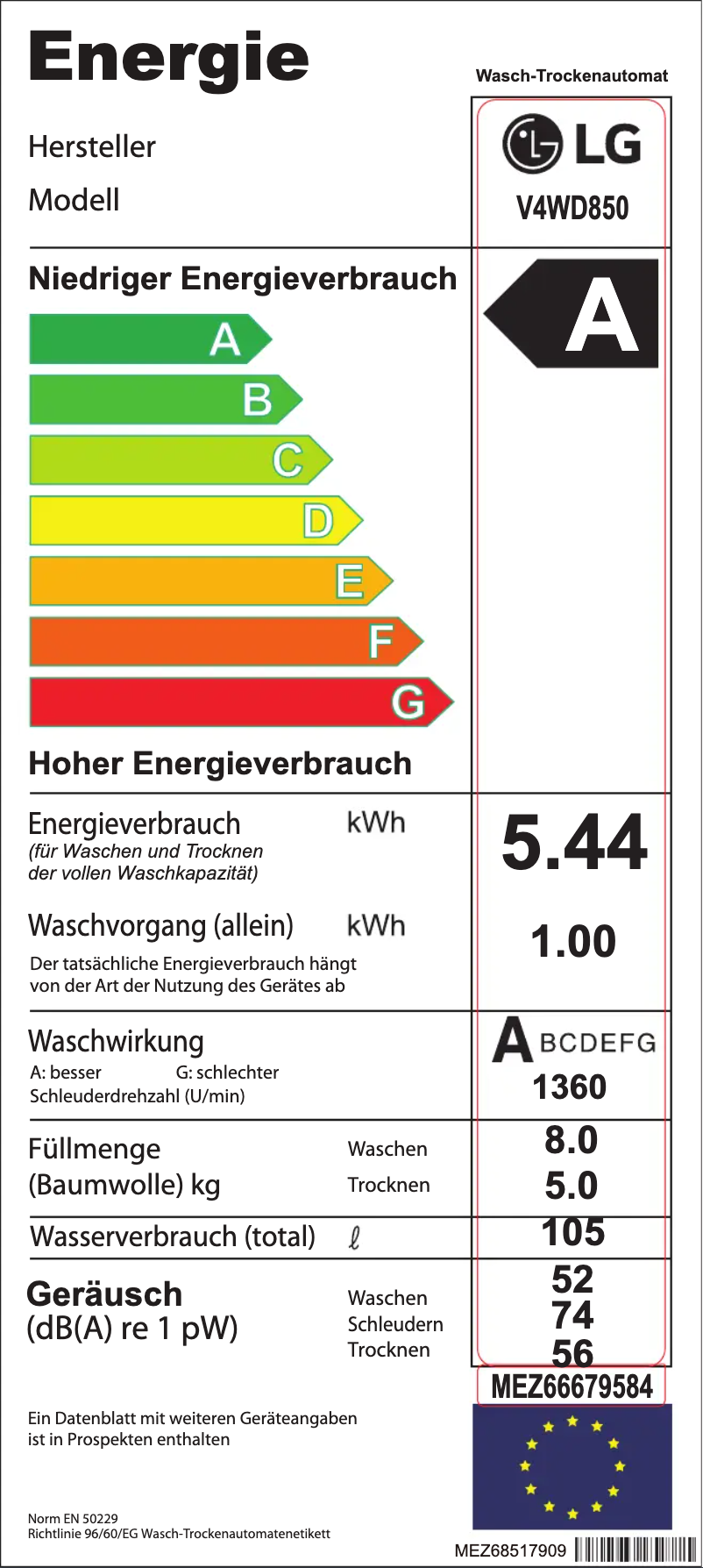 Página 1 del manual Manual de usuario LG V4WD850