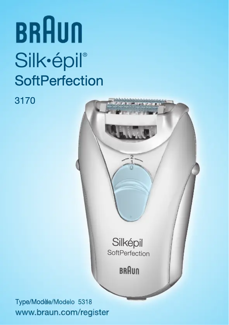 Página 1 del manual Manual de usuario Braun Silk-epil 3 - 3170 SoftPerfection