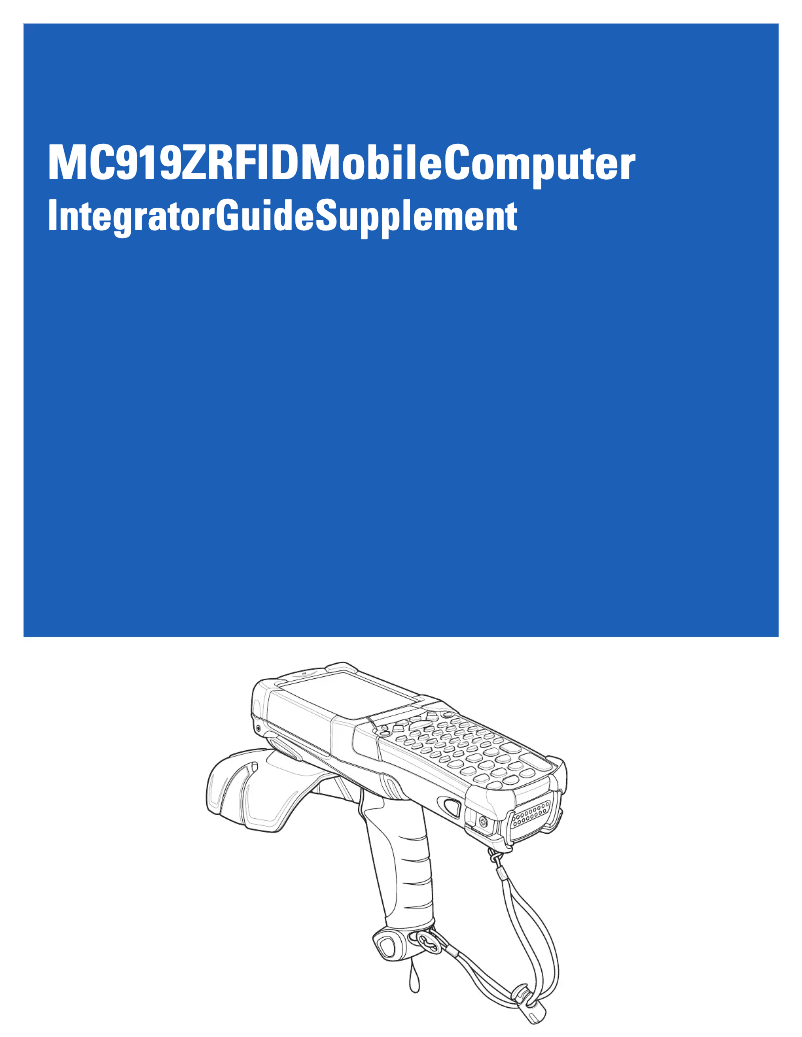 Imagen de la primera página del manual del dispositivo MC9190-Z