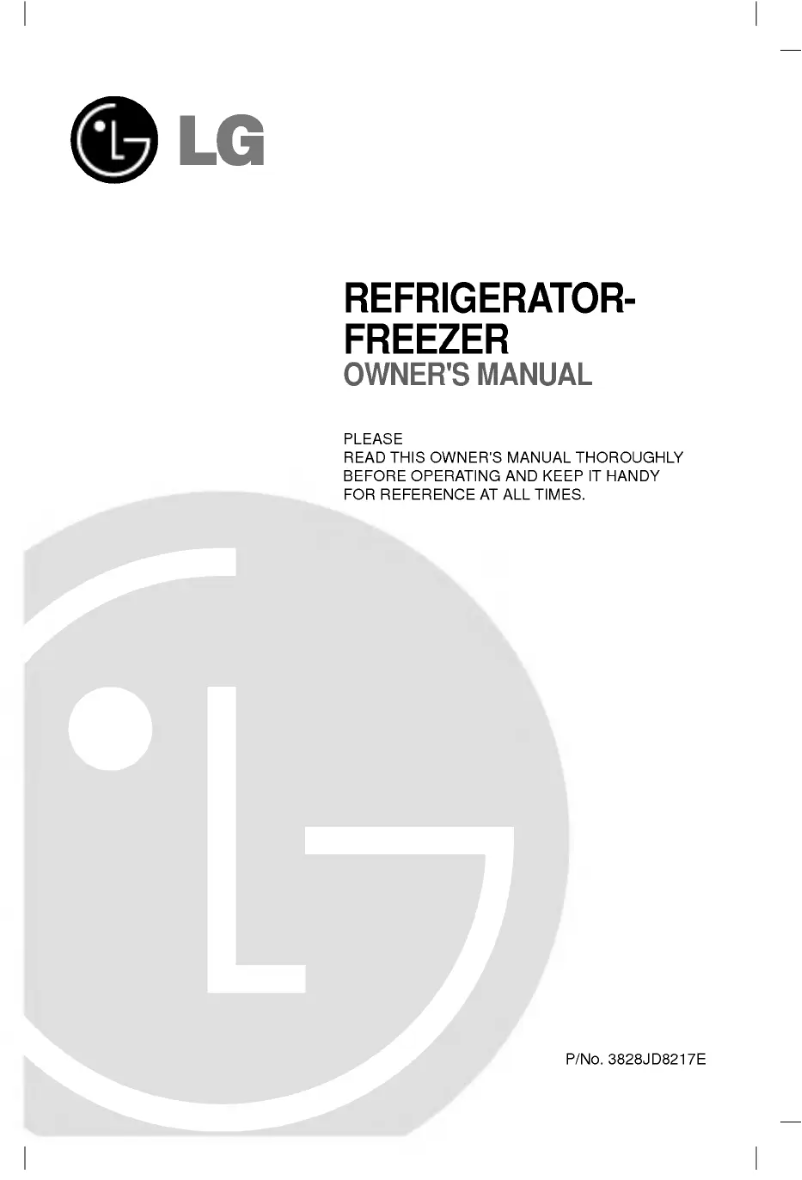 Page 1 de la notice Manuel utilisateur LG GR-482SFA