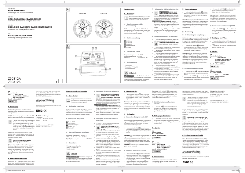 Page 1 de la notice Manuel utilisateur Auriol Z30312A