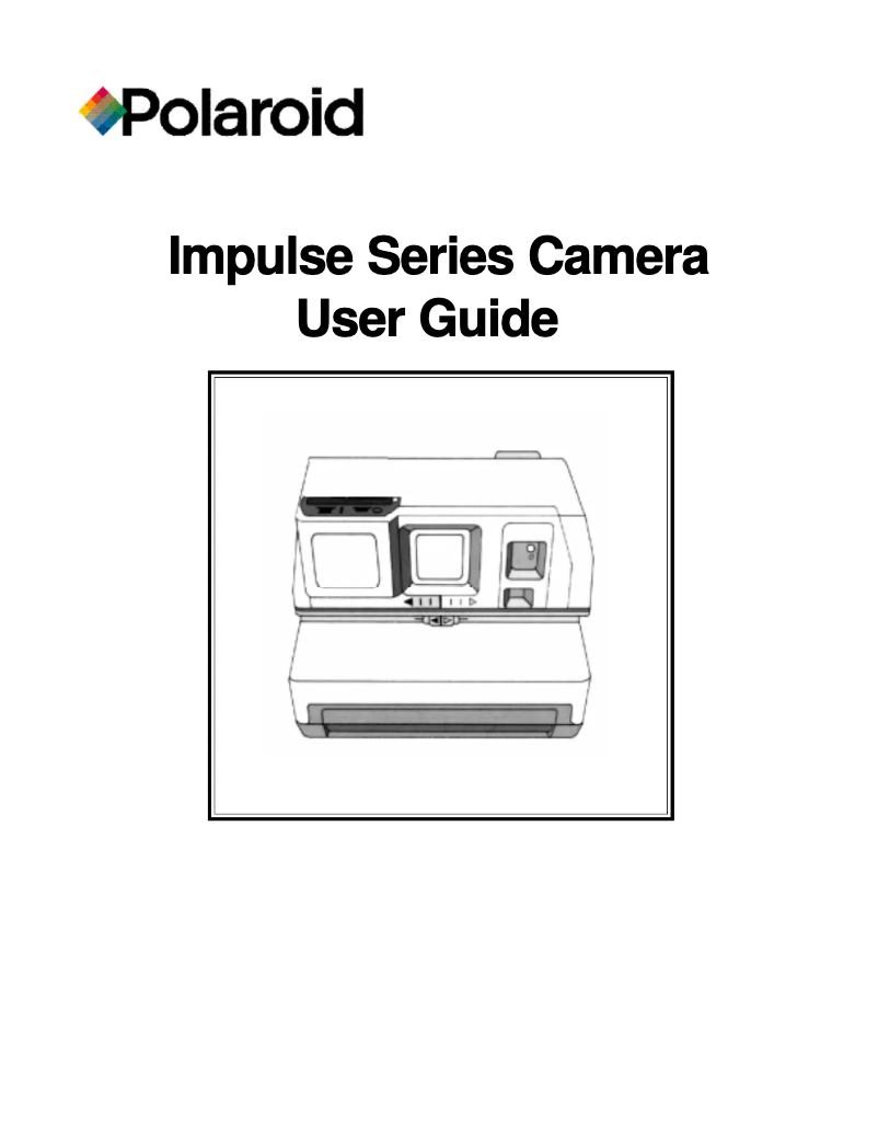 Page 1 de la notice Manuel utilisateur Polaroid Impulse
