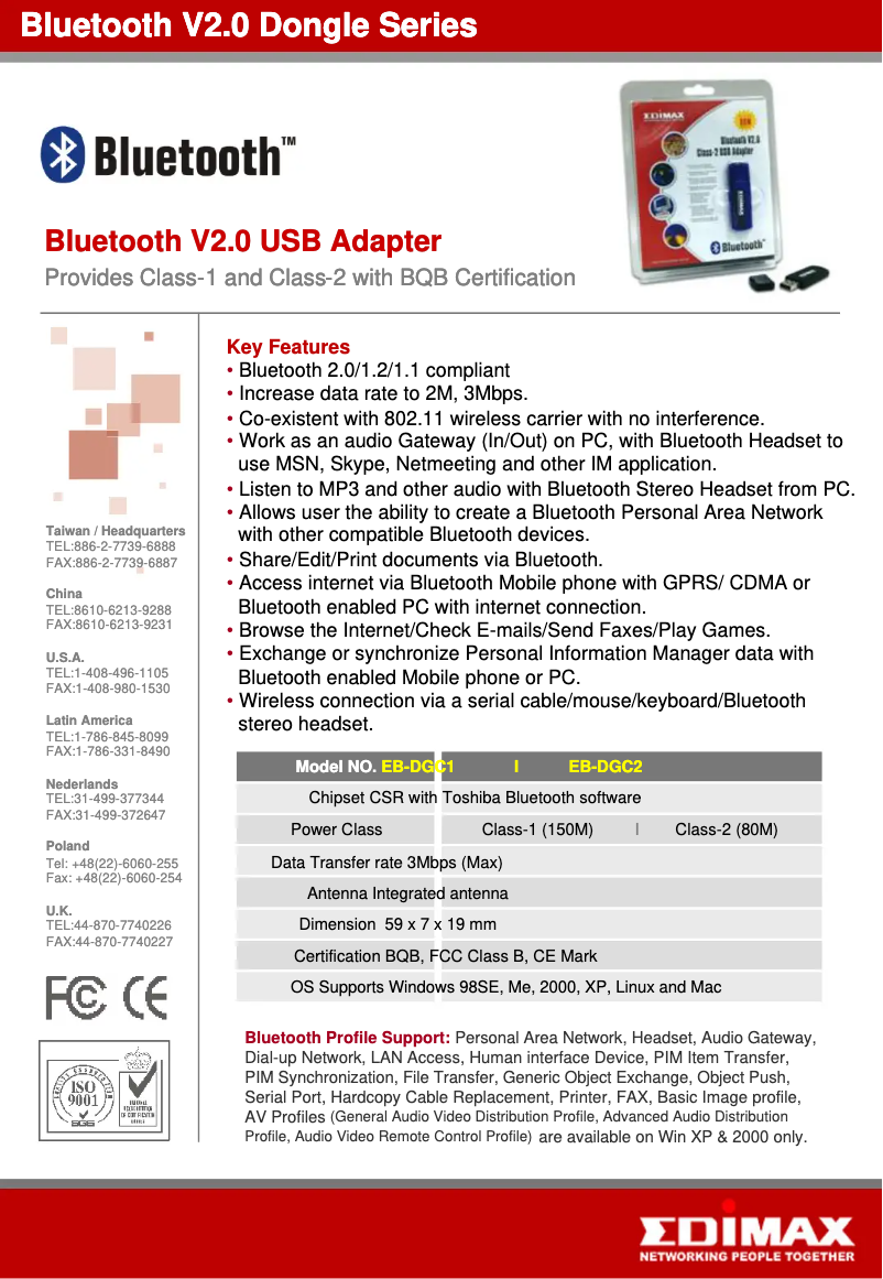 Página 1 del manual Manual de usuario Edimax EB-DGC2