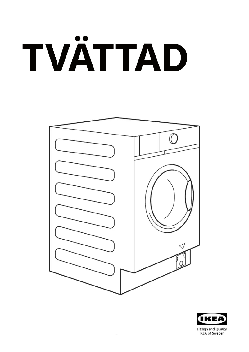 Imagen de la primera página del manual del dispositivo TVÄTTAD