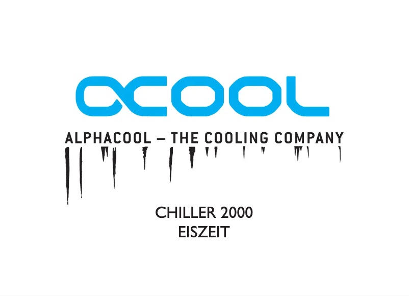 Page 1 de la notice Manuel utilisateur Alphacool Eiszeit 2000 Chiller