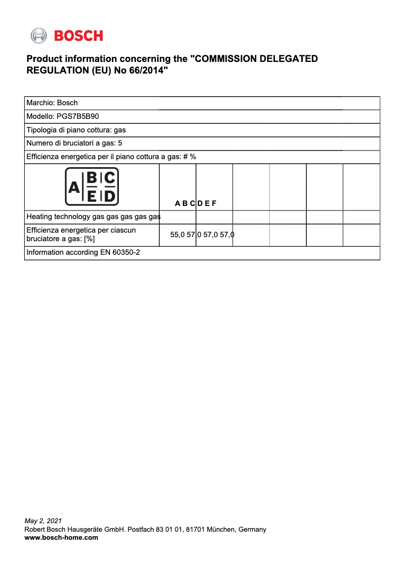 Image de la première page du manuel de l'appareil PGS7B5B90