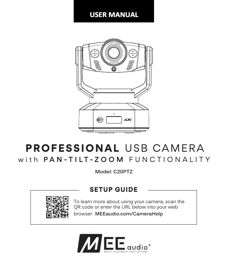Image de la première page du manuel de l'appareil C20PTZ
