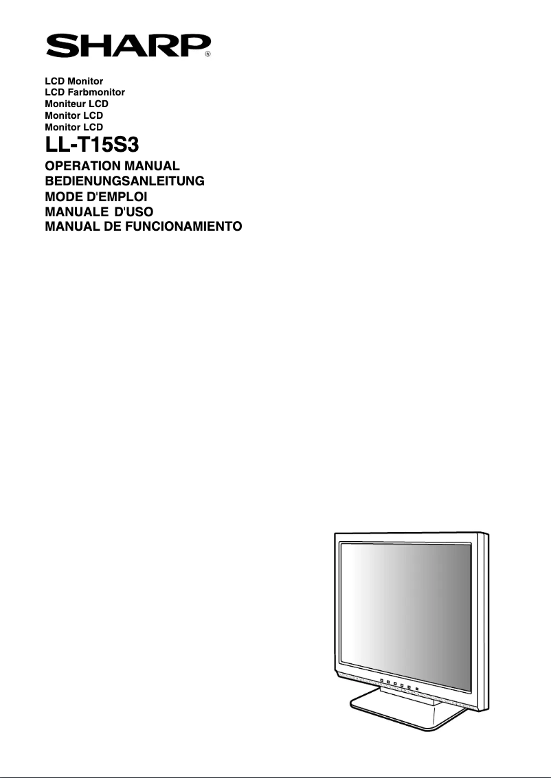 Page 1 de la notice Manuel utilisateur Sharp LL-T15S3