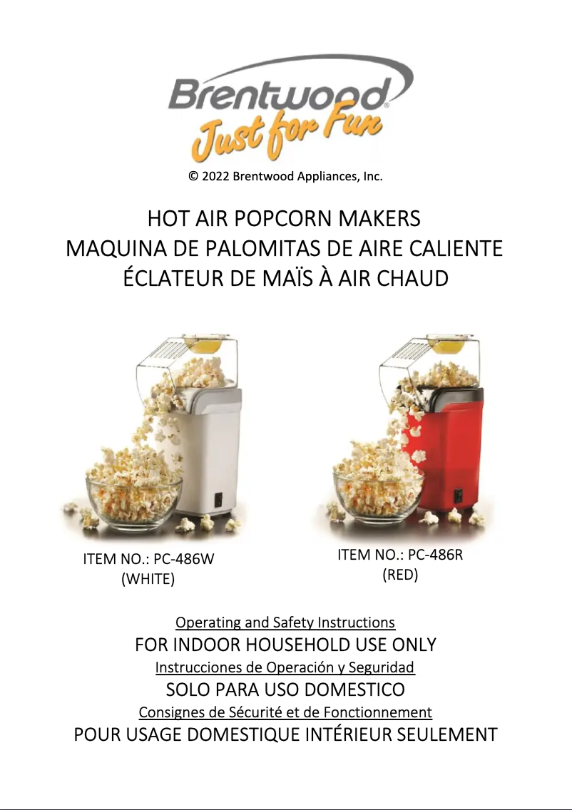 Image de la première page du manuel de l'appareil PC-486R