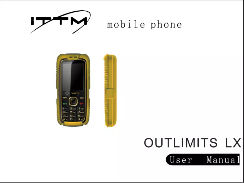 Page 1 of the manual User Manual Outlimits LX